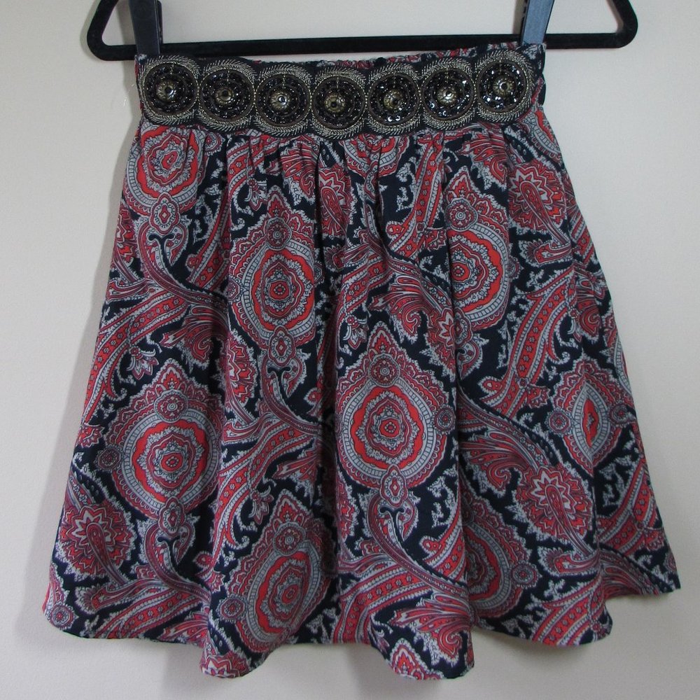Circle Skirt with Beaded Belt